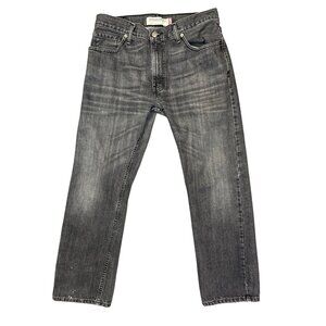 Levi's Mens 505 Straight Fit Jeans Size 32x30 Washed Black Y2K Grunge Skater